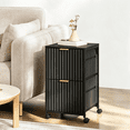 thumbnail image 3 of Ktaxon 2-Drawer File Cabinet Vertical Filing Cabinet for Letter A4-Sized Files Easy to Assemble, Modern Style Fluted Design, 3 of 12