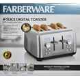 Farberware Stainless Steel Dual Control Digital 4 Slice Toaster