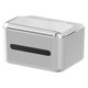 thumbnail image 2 of Caja de pañuelos funciones, organizador de escritorio con soporte para teléfono, caja de almacenamiento de servilletas, cajas de soporte de papel Plata Macarena Almacenamiento de tejidos, 2 of 7