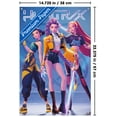thumbnail image 3 of Netflix KPop Demon Hunters (2025) - Huntrix Hero Group Wall Poster with Push Pins, 14.725" x 22.375", 3 of 4