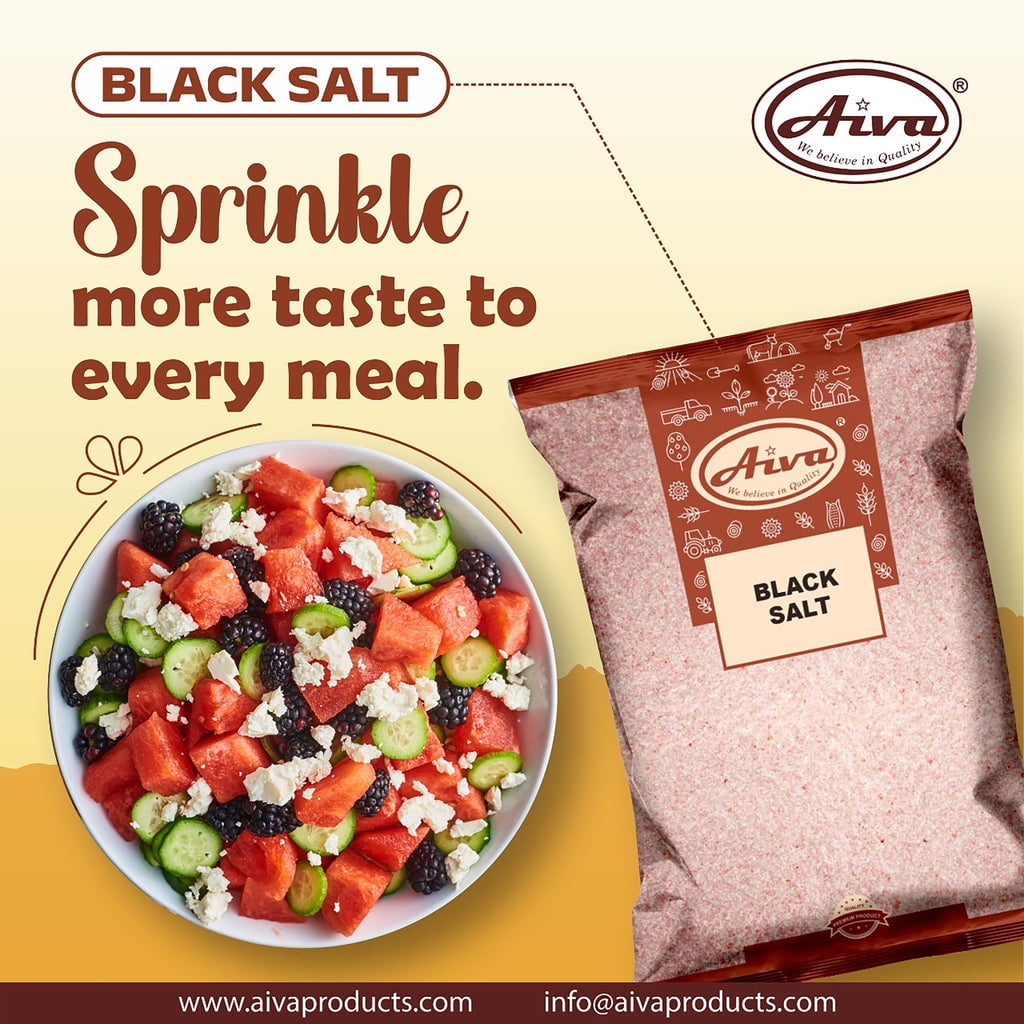 Aiva Black Salt (Kala Namak) | 3.5 oz (Pack of 20)