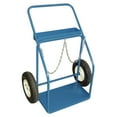 thumbnail image 1 of Gas Cylinder Carts, Pneumatic Wheels, 25" W x 13" L Base, 400 lbs., 1 of 1
