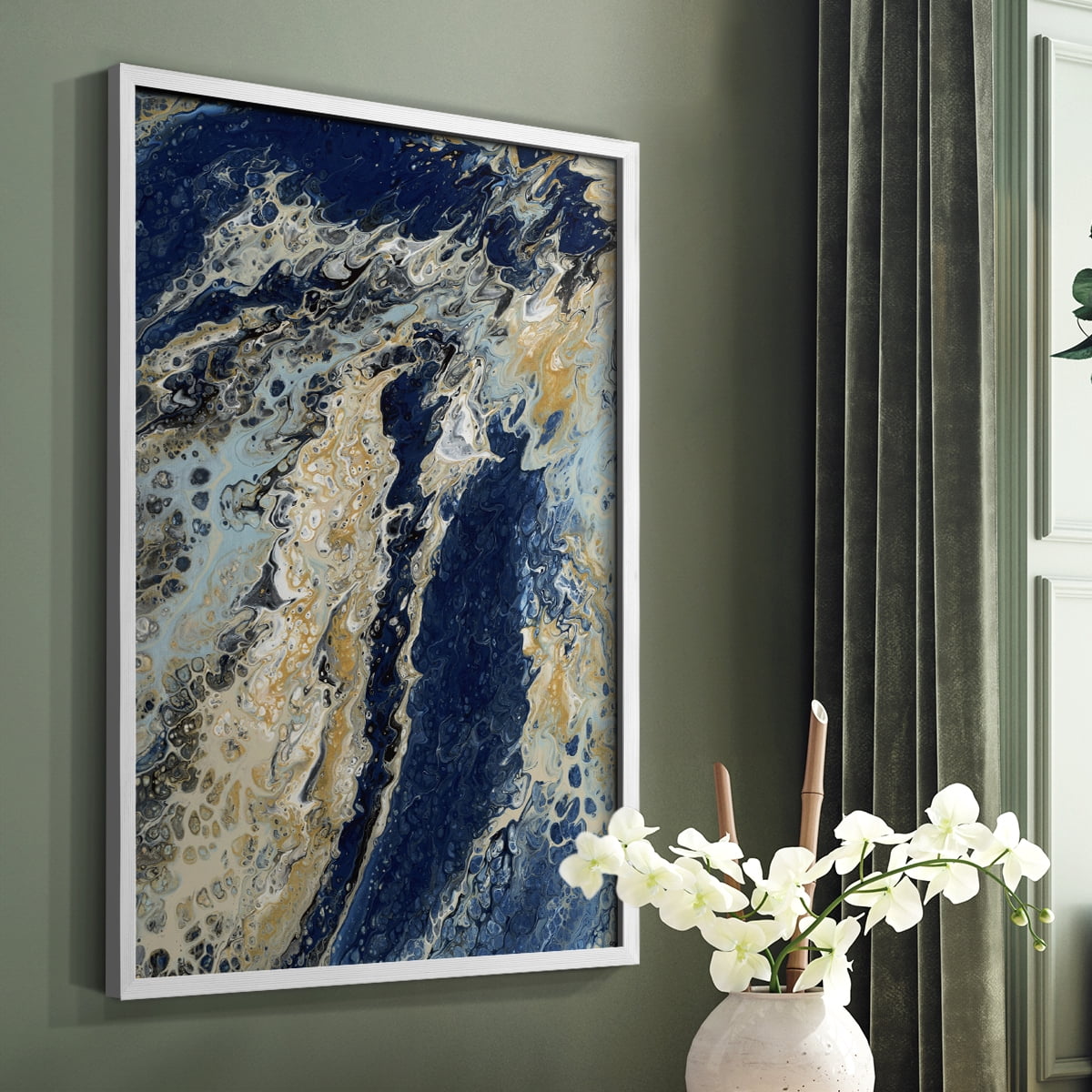 C39 Framed Print in White Solid Wood Framed Print No Nail Hanging