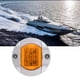 thumbnail image 2 of 12v Round 6 Leds Frontal Trasero Indicador Lado Luz de Señal de Turno para Camión Yate Barco Crucero Barco Caravana, Blanco Feliz Sencillez, 2 of 5