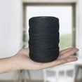 thumbnail image 3 of 3MM 100M Macrame Cord, 4-Strand Twisted Cotton String Natural Cotton Cord Rope(light purple), 3 of 5