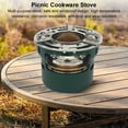 thumbnail image 3 of Outdoor Alcohol Stove Mini Barbecue Stove Portable Picnic Furnace Teapot Green (Kitchen Supplies), 3 of 10