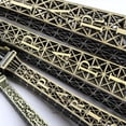 thumbnail image 2 of Figura de Torre de París de bronce retro vintage, estatua decorativa para el hogar, acabado en bronce. METRO, 2 of 4