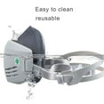 thumbnail image 6 of Dust Mask +20pcs Filter Cotton Respirator Half Face Dust-proof Mask Anti Industrial Construction Dust Haze Fog Safety Gas mask, 6 of 9