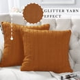 thumbnail image 4 of Home Soft Things 2 Piece Cable Knit Throw Pillow Cover - Burnt Orange - 20" x 20", 4 of 7