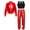 Red, variant on Kids Girls Disco Hip Hop Jazz Dance Outfits Long Sleeve Bomber Jacket Crop Top with Harem Sweatpants Set Gold 6