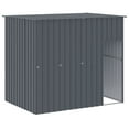 thumbnail image 5 of vidaXL Dog House with Run Anthracite 84.3"x99.6"x71.3" Galvanized Steel, 5 of 6