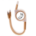 thumbnail image 1 of Simple Vintage Flying mariposa negra Cable de carga telescópico múltiples USB tres en uno, 1 of 3