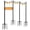 4 Pack, variant on 4 Pack String Light Poles for Outside, Thickened Metal Christmas Lights Hanger Pole Outdoor with Fork, Lighting Hanging Post Accessories for Patio Decor Garden Backyard Yard Outside Decorations