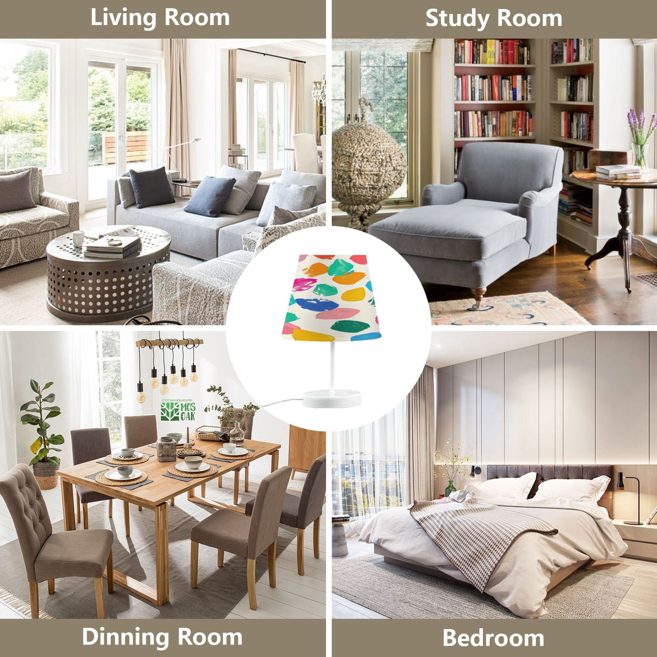 Table Lamp Small 5.9x10.8 Inches Table Lamps Night Light Tools & Home Improvement Bedroom Lamp Guest Room Lamp Study Lamp Office Lamp Oil Painting Petal