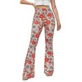 thumbnail image 2 of Women's Trousers Retro Flared Trousers Boho Flared Trousers For Carnival, 2 of 3
