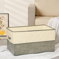 thumbnail image 5 of Unique Bargains Fabric Storage Cube Storage Bin Storage Basket Grey 21.7*13.8*12in, 5 of 7