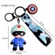 thumbnail image 1 of Vengadores dibujos animados capitán Spider Man llavero de silicona Ironman Hulk Deadpool muñeca llavero bolsa accesorios llavero de coche xuanjing  unisex, 1 of 2