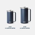 thumbnail image 4 of YETI Rambler 34oz. Cafetera de prensa francesa, con filtro GroundsControl, azul marino, 4 of 5
