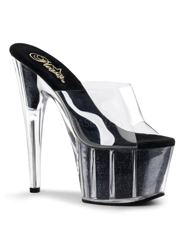ADO701G/C/B Pleaser Platforms (Exotic Dancing) 7"-7 1/2" Heel Shoes CLEAR Size:5 ADO701G/C/B Pleaser Platforms (Exotic Dancing) 7"-7 1/2" Heel Shoes CLEAR Size:5