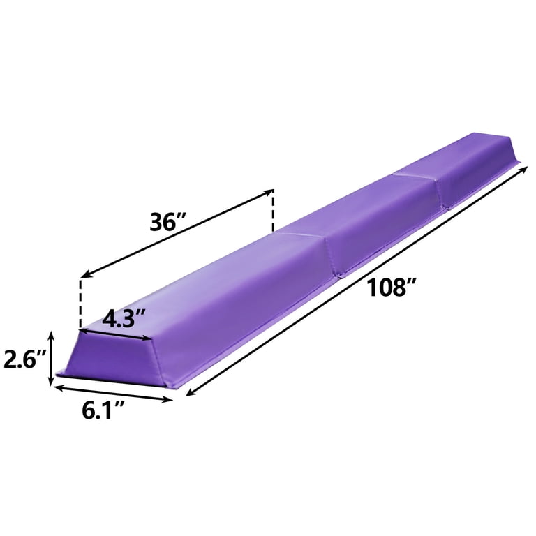 ZenStyle 9 Ft Balance Beam, Extra Firm, Purple photo 5