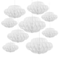 thumbnail image 5 of Opvise 3D Artificial Cloud Hanging Decor, Durable & Lightweight Paper Honeycomb Ball Ceiling Decoration for Party Wedding Nursery Room Baby Shower Photo Studio Theme Decorations (Multi-Size), 5 of 8