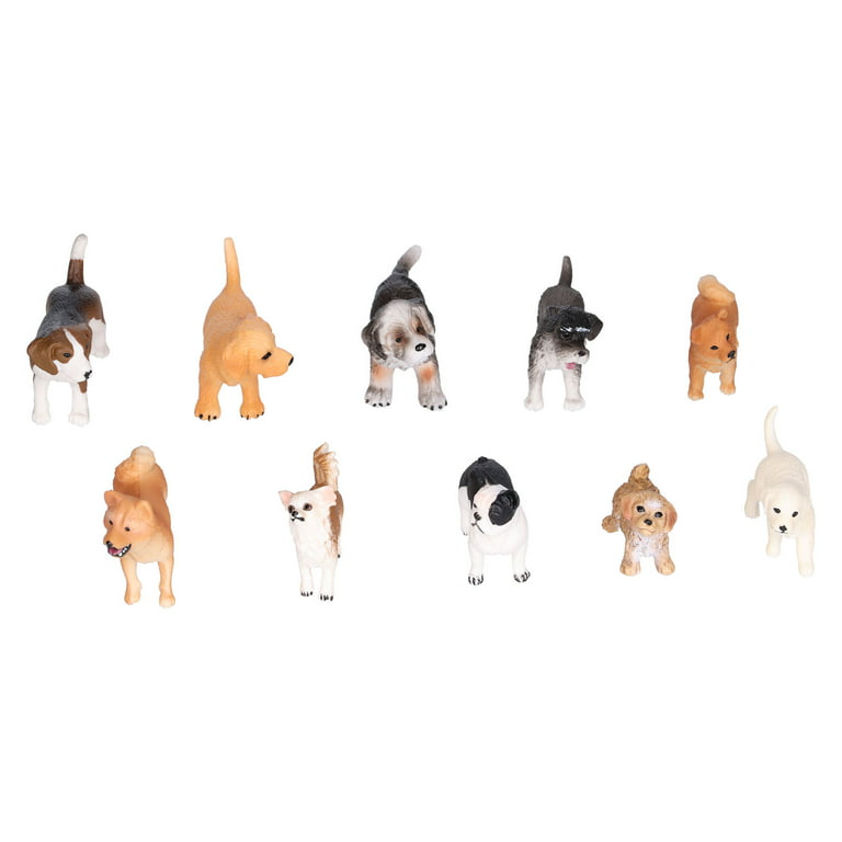 MINI CARTOON ANIMALS Resin Figurines Kawaii Cute Animals Dog 