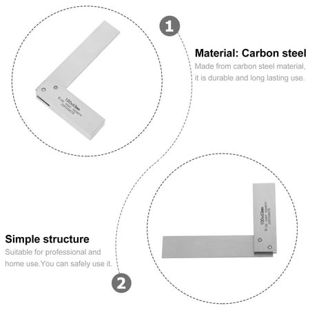 

NICEXMAS L-shape Right Angle Ruler Square Tool Carbon Steel Carpenter Measure Square Ruler