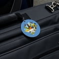 thumbnail image 2 of Tropical Birds Selfie Parrot Toucan Round Luggage ID Tag Card Suitcase Carry-On, 2 of 8