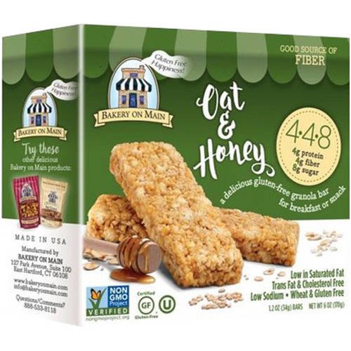 Bakery On Main Oats & Honey Granola Bar, 6 oz, (Pack of 6) Walmart