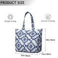 thumbnail image 5 of Flower Women's Large Weekend Travel Bag Moving Canvas Handbag Thick Double Layer Beach Weekend Travel Unisex Hospital Maternity Delivery with Toiletry Waterproof, 5 of 5