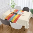thumbnail image 2 of Yayeee Tablecloths for Rectangular Tables 54 x 54 inch Party Table Cover, Colorful Plane, 2 of 6
