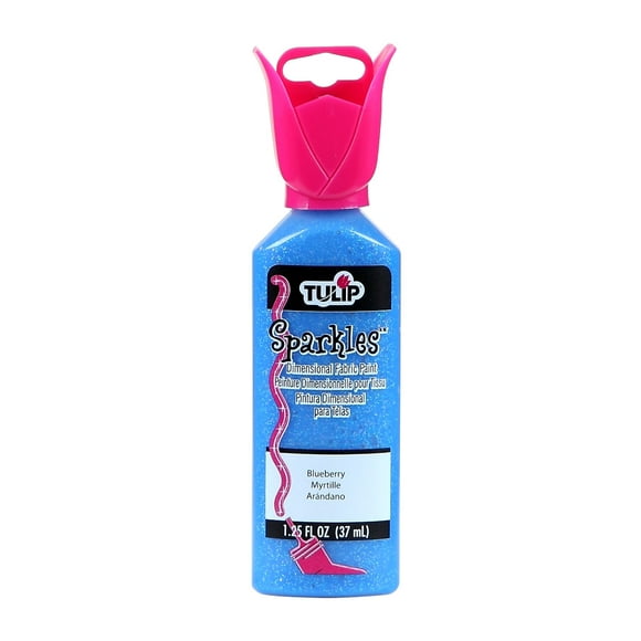 Pintura para tela TULIP Dimensional 20942 Dfpt Sparkle Blueberry 37 ml