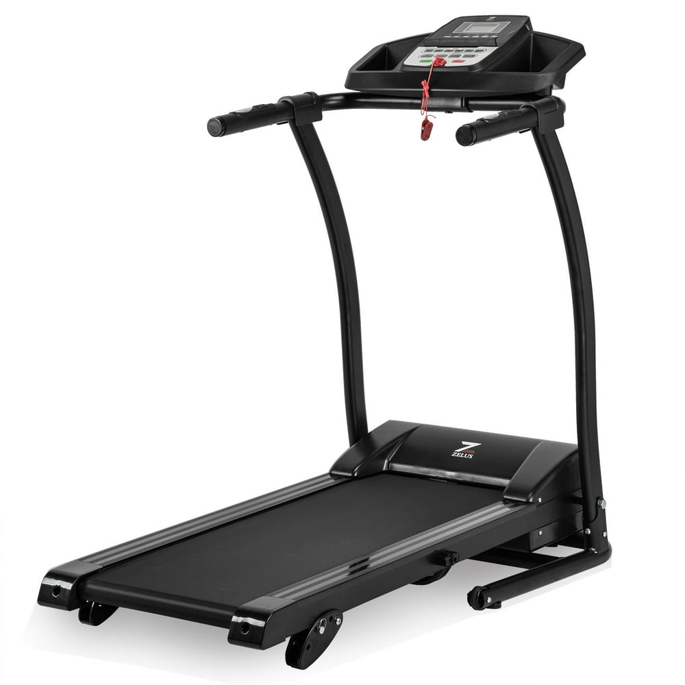 Electric Treadmill Manual Incline Motorized Running Machine w/ Heart Rates Monitoring, Emergency