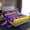 Purple Yellow, variant on jejeloiu Rugby Twin 3-Piece Sheet Set,Black Football Helmet American