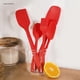 thumbnail image 3 of Silicone Spatula 5 Piece Set Durable Large Salad Mixing Scraper Kitchen Supplies, 3 of 5