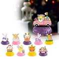thumbnail image 1 of BotaniNest 9 Piece 3D Easter Party – 3D Bunny & Chick Paper Fan Hanging For Easter Celebrations Festive “Happy Easter” 3D For Home Party Venues & Displ, 1 of 7