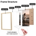thumbnail image 2 of Marco de fotos KINLINK Wood Vrain 11x14, juego de 4 con plexiglás, 2 of 7