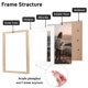 thumbnail image 2 of Marco de fotos KINLINK Wood Vrain 11x14, juego de 4 con plexiglás, 2 of 7