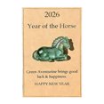 thumbnail image 1 of Abrazo de bolsillo de Caballos de la Suerte con Tarjeta para Traer Buena Suerte 2026, Decoración de Ficha de Bolsillo del Año del Caballo, Regalos de Feliz Año Nuevo, 1 of 8