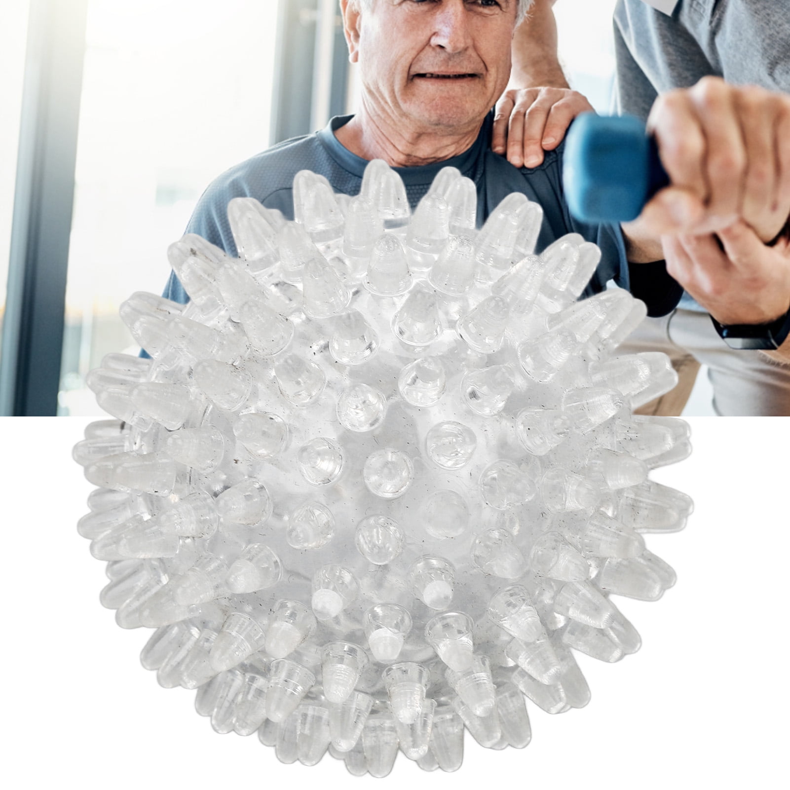 Crtynell Hand Exercise Ball 3.0in Diameter Hollow Soft Hand Strength Recovery Finger Exercise