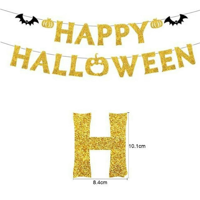 Bandera de la Bandera de las Decoraciones de la Fiesta de Halloween para el Lugar Y el Dormitorio,Material de Poliéster para la Pared de la Puerta Fácil Instalación Bandera de Tirar Festiva,Decoracion