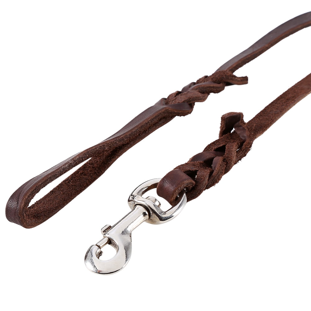 Pets Dog  Leash Dog Training Leash Dog Walking Leash Walking Leash Pets Dog Training Leash Durable Leather Long Braided Walking Dog  Leash