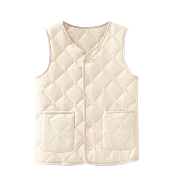 Women's Sleeveless Vest, Imitation Sherpa Button Down Vest Top, Casual Lounge Wear And Daily Outerwear