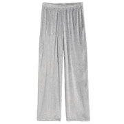 Old Navy High-Waisted Velour Pajama Pants in Gray, Size M