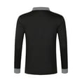 thumbnail image 4 of Mnyotv Men Shirts Ling Sleeve Shirt Mens Long Sleeved Shirt Button Color Matching Sports Shirt Tops Black XL, 4 of 5