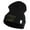 Black, variant on U.S. Navy Veteran Embroidered 12 inch Cuffed Knit YP Long Beanie - White OSFM