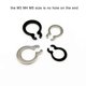 thumbnail image 4 of 10/25/50pcs M3 to M40 GB894 304 Stainless Steel Black 65mn 3-40mm Shaft C Type External Circlip Bearing Retaining Clip Snap Ring, 4 of 5