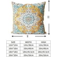thumbnail image 3 of Boho Throw Pillow Covers 18x18 inch Set of 2 Monaco Rug Persian Carpet Double Sided Pattern Short Plush Cotton Soft Pillow Case Cushion Cover Pillowcase for Couch Sofa Bed Decorative (Yellow), 3 of 6