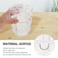 thumbnail image 4 of Shisuyan Bureau Aquarium Acrylique Transparent 1Pcs 4.7X4.3X4.3in, 4 of 8