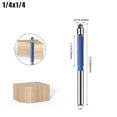 thumbnail image 3 of <p>Flush Trim Bit Flush Trim Router Bit Double Bearings Flush Trim Bit Straight Bit 4Pcs Flush Trim Bit Set 6mm Shank Top Double Bearings Straight Router Professional Woodworking, 3 of 7